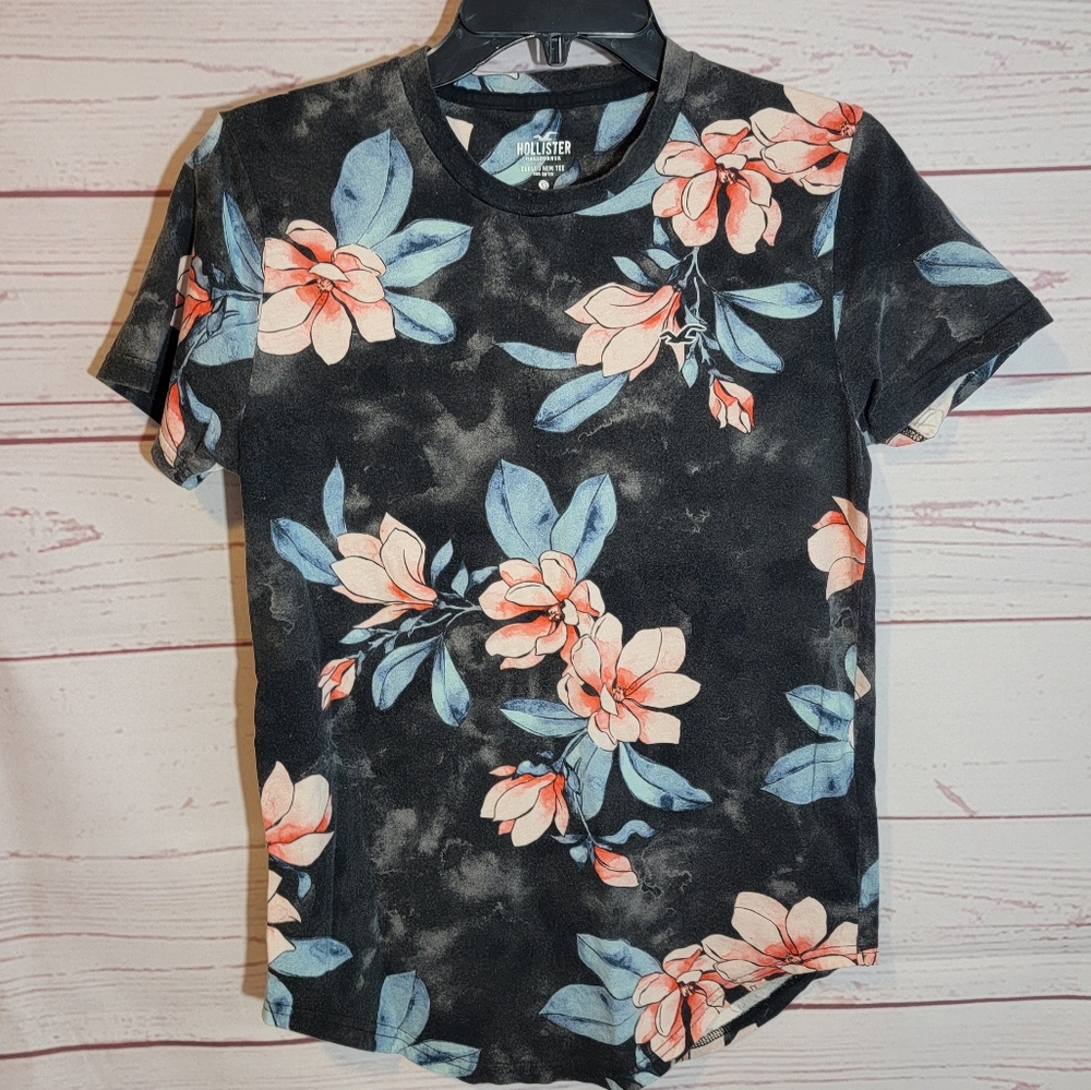 Men's Holister XS Hawaiian print T